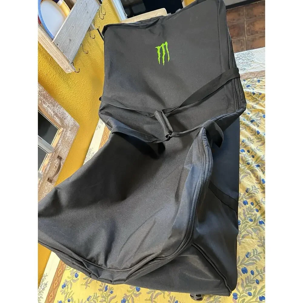 Monster Energy XXL Rolling Travel Gear Bag Wheeled Duffel Luggage 40” Promo Rare